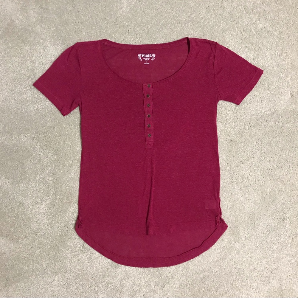 Mudd boardwalk Henley Shirt size S